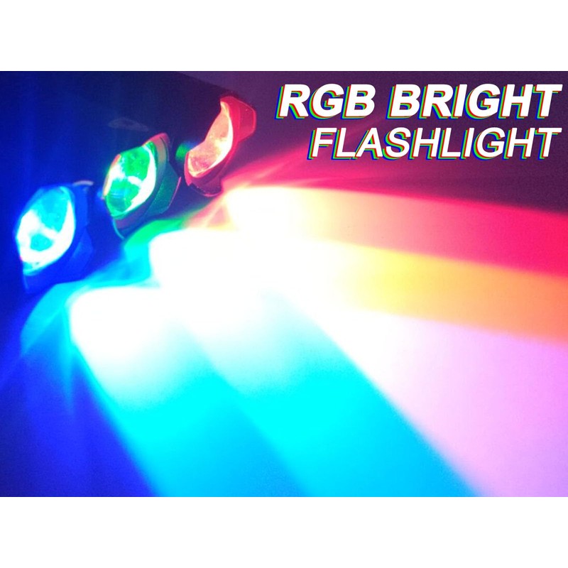 HYVCZP 6 Pack Mini Red LED Flashlight - Zoomable, Single