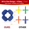 12 Packs 4-in-1 Multi-Size Deck Spacers Tool (5/32", 3/16", 1/4",