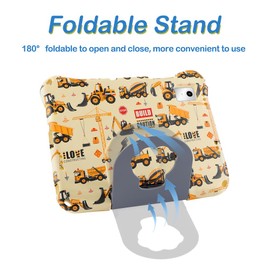 Revvl Tab 5G Tablet Case for Kids, FW Excavator Truck Light EVA Kid-Proof Cover With Stand Handle - Shockproof, Durable Full Protection for Boys and Girls (Yellow)