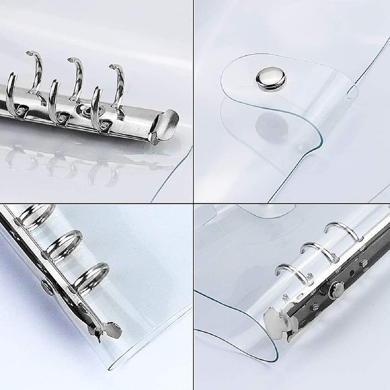 YFFSFDC Personal Organizer, A7, PVC, Binder, Mini 6-Hole Notebook, Pocket