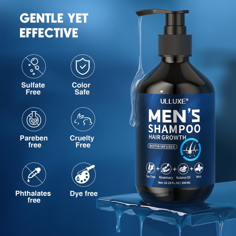 Biotin & Tea Tree Oil Hair Growth Shampoo for Men