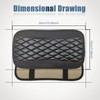 Car Center Console Cover, Universal Leather Waterproof Armrest Seat Box