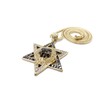 Lion Head Star of David Pave Pendant w/ 36" Franco