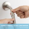 OFFO Shower Head Extension Arm Brushed Nickel, 15.2cm(6 Inches) Shower