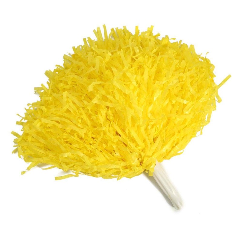 Qiterr Pompoms Cheer,Chear Poms Cheerleader Poms Aerobics Dance Useful Accessories(Yellow)