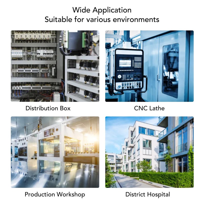 DIN Rail Mount LED Indicator LightRed Green Dual Colour PC