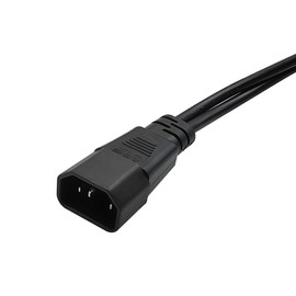 CableOrigin 2ft C14 to C13+NEMA 5-15R Y Splitter Extension Power Cable Plug Cord