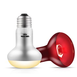 DXOPHIEX 2 Pack 75W Reptile Heat Lamp Bulbs Reptile Heat Bulbs, UVA Basking Bulb and Infrared Light Bulb Combo, Basking Light for Bearded Dragon, Turtles, Snake and Lizard