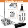 VOOWO Broom with Dustpan Combo Set, 46" Stainless Steel Broom
