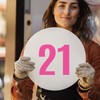 Large Number Stickers Waterproof Number Stickers Large (Black, 4 Inch,
