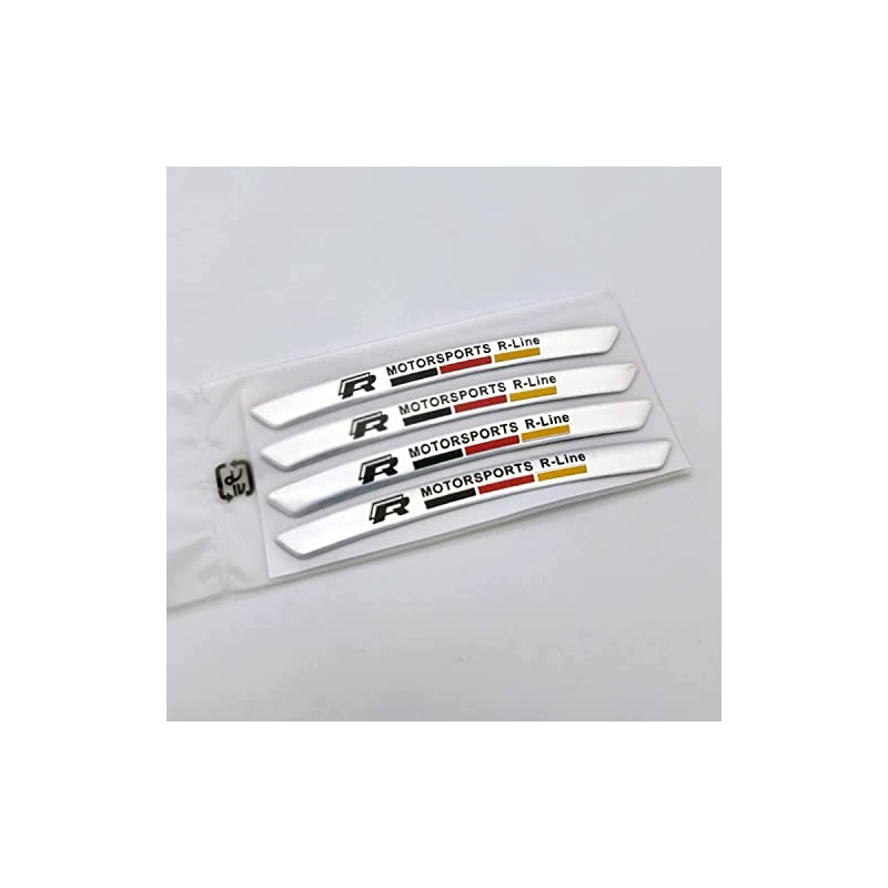 Wheel Sticker Rim Sticker [Various Styles Available] Black R