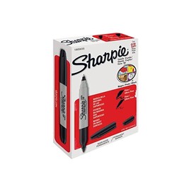 Sharpie - Marcador permanente dob-punt neg/12 sharpie