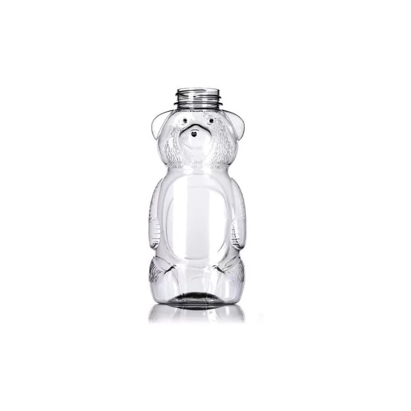 Generic 8 Oz Plastic Bear Honey Bottle Jars Refillable with