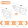 NAROSEBE Fridge Organiser 16 Pieces Fridge Divider Side Door Storage