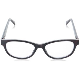 Foster Grant Women's Zera Multifocus Cat-Eye Reading Glasses, Wine Tortoise/Transparent, 53 mm + 2.75