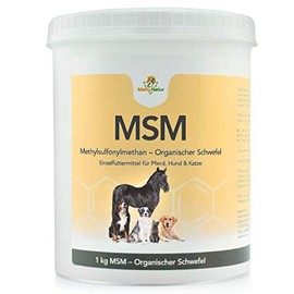 Mahu Natur Mahu Natur 1 kg MSM Pferd Und MSM Hund Hochdosiert - Methylsulfonylmethan (Organischer Schwefel) - Hochdosiert Und Hoher Reinheitsgrad - MSM Pulver 1000g