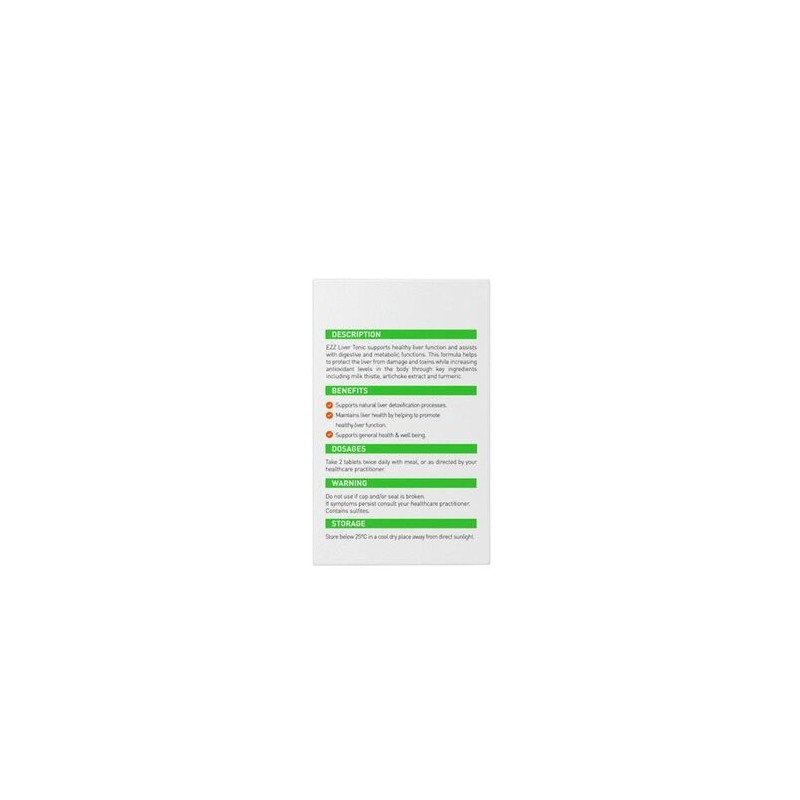 Ezz Liver Tonic 60 Tablets