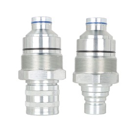 findmall 1/2 Hydraulic Male & Female Flat Face Quick Connect Coupler Set 48mm Thread Diameter 7246802 7246799 Skid Steer Loader