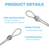 Hsrag 20 Pcs M3 Wire Rope Clamps - Single Bolt
