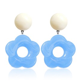 Stocking Stuffers Holiday Outfits for Women 2024 Flower Earrings Women Rhinestone Flower Earrings Zircon Foral Dangle Earrings Boho Flower Stud Earrings Summer Jewelry Gifts