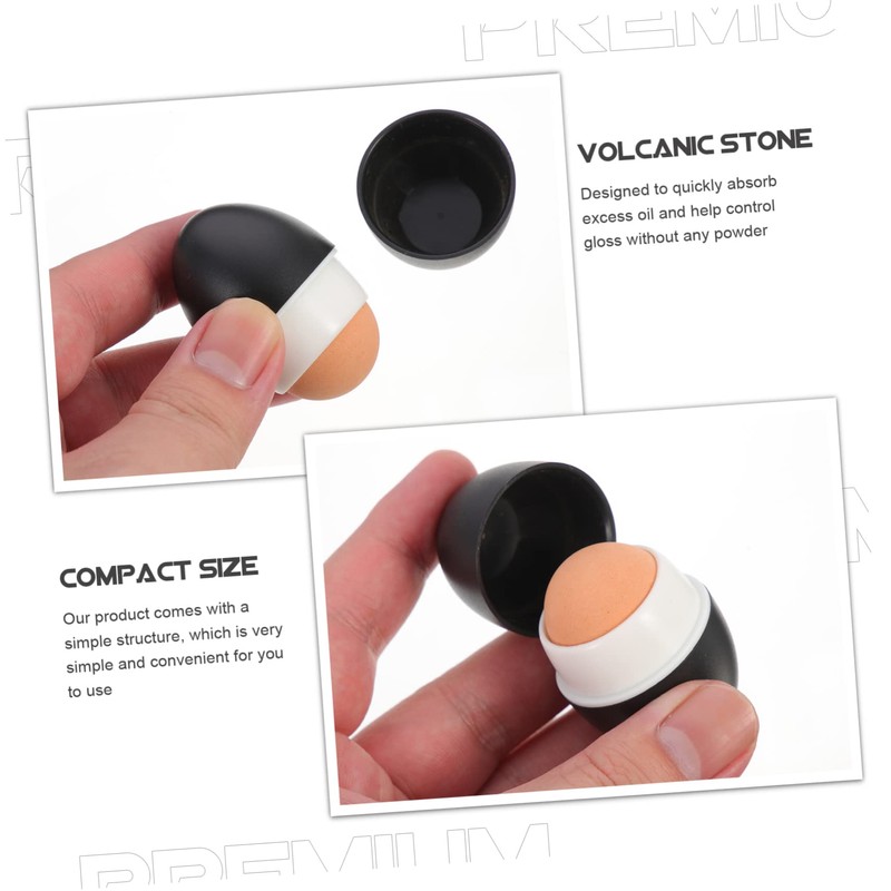 Angoily Angoily Portable Volcanic Stone Face Roller Simple Volcanic Stone