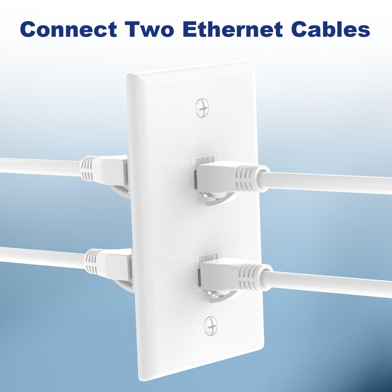 VCE - Paquete de 2 placas de pared Ethernet de
