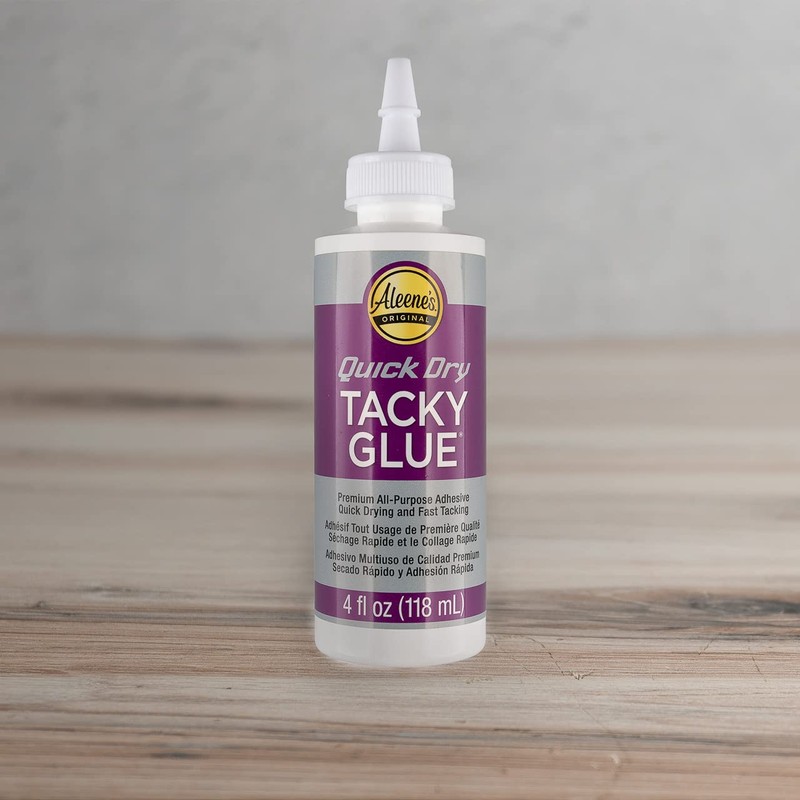 Quick Dry Tacky Glue – Dries Clear– 4 OZ –