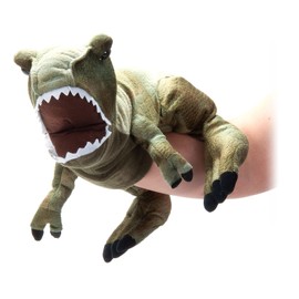 The Petting Zoo T-Rex Hand Puppet Stuffed Animal Plushie, Gifts for Kids, Puppetz Animals, ZOOLOGEE Dinosaur Interactive Puppets Plush Toy 27 Inches