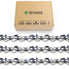 BYANE 18 Inch Chainsaw Chain, 325" Pitch, 063" Gauge, 68 Drive Links, Fits Sthil 025, MS 250, MS 251, OEM Sthil 26RS68 and More- V68, L68 (3 Chains)