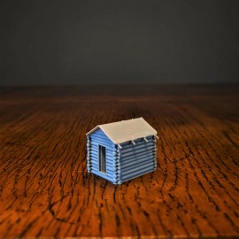 Unbranded S-Scale - Small Log Cabin Shed - 1:64 Scale Building