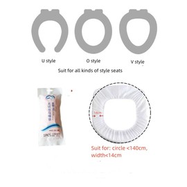 Disposable Non-woven Toilet Seat Mat 2 Layer Water Proof Toilet Cover Portable Travel Hotel Toilet Seat Pad 10 Pieces (Blue)