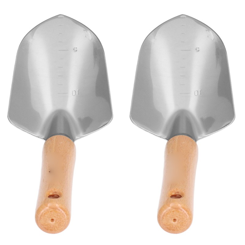 2Pcs Stainless Steel Garden Loose Soil Scoop Wearable Rope Portable