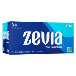 Zevia Zero Sugar Soda, Cola, 12 Ounce Cans (Pack of 8)