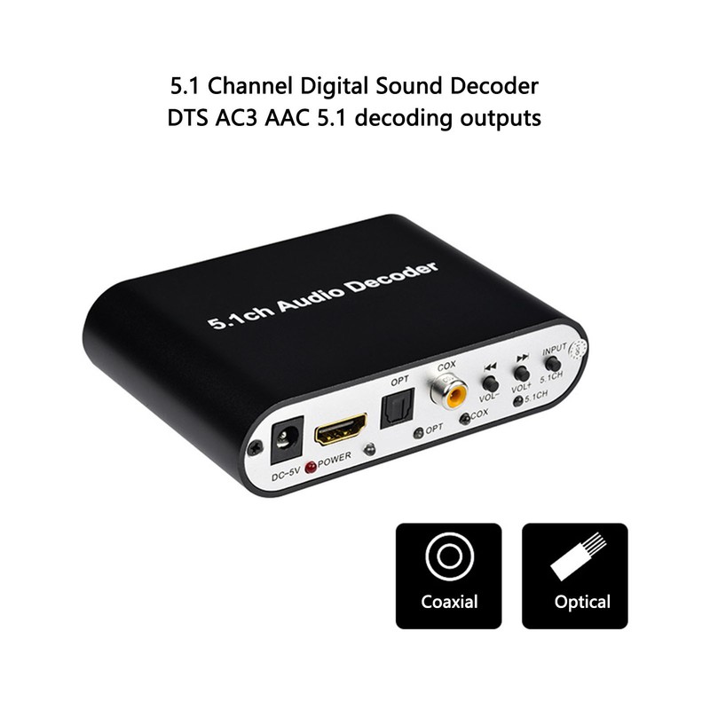 5.1 Channel Digital Sound Decoder HD Multimedia Interface ARC Bluetooth