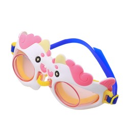 Suillty Cute Cartoon Swim Goggles Anti Fog UV Protection Swimming Glasses for Children Boys Girls