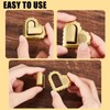 NICENEEDED 6 PCS Heart Turn Lock Clasp, Metal Purse Closure