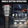 Arrow Rechargeable Flashlights 12000 Lumens, 6 Modes Bright LED Flashlight