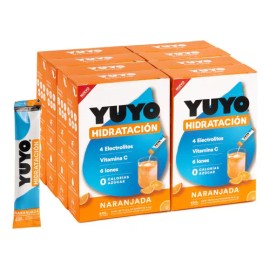 Pack 80 Unidades  Yuyo Vitaminas  Naranja  Electrolitos                                                                                               
