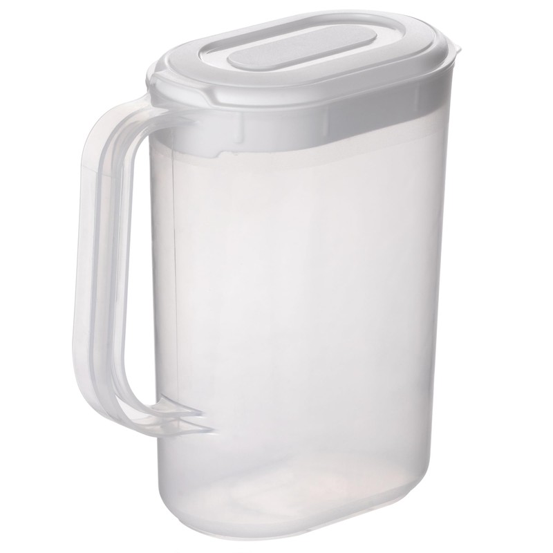 Hardys 1.5L Plastic Fridge Door Jug - Clear Plastic Jug