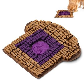 Tapete Olfativo para Perros, Sabor A Mantequilla De Cacahuete Y Mermelada, Tamaño Grande, 53 X 58 Cm, Juguete De Peluche Enriquecedor, Alimentación Le