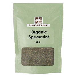 Organic Spearmint Loose Leaf Tea 50g by Manor Springs Organic