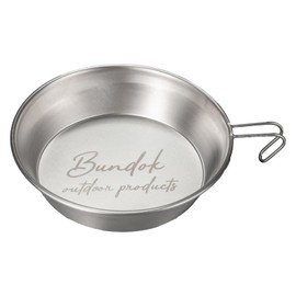 BUNDOK SHERA Cup Wide BD-584 Stainless Steel Dish Type Diameter 19 cm 900 ml