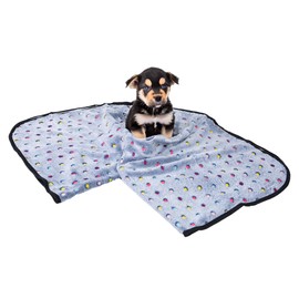 ASAB Soft Fleece Pet Blanket Warm Comfortable Dog Dot Print Blanket Machine Washable Kitten Puppy Warm Fluffy Fleece Breathable Blanket Bed Sofa Throw Cover for Indoor Cats Dogs (Medium 140 x 100cm)