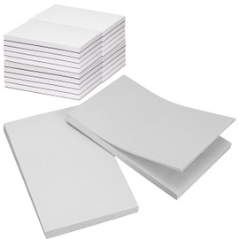 FMP Brands 20 Pack Note Pads 4x6, 100 Sheets Per Memo Pad, Writing Scratch Pad, Blank Notepad, White Waitress Server Note Pads, Paper Pad, To Do Grocery List Small Notepads