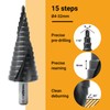 TOOLMAYS Metric Step Drill Bit M35 Cobalt AlTiN-Coated Cone Drill