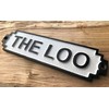 The Loo Sign Iron Toilet Door Plaque Lavatory Shabby Chic