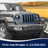 RT-TCZ for Wrangler JL Mesh Front Grille Grill Insert Headlight