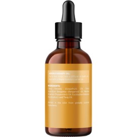 Maple Holistics Focus Essential Oil Blend for Diffusers - Citrus and Mint Essential Oils Blend for Energy Focus and Attention Support - Essential Oil for Focus with Aromatherapy Oils for Diffusers and Humidifiers