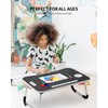 FISYOD Foldable Laptop Table, Portable Lap Desk Bed Table Tray,