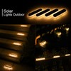 WILLED Solar Step Lights for Outside,4 Pack Warm White Solar